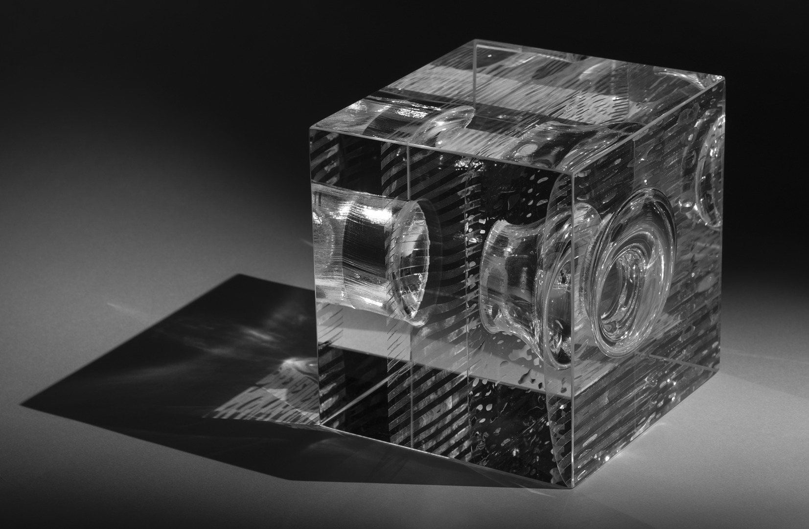 Collision glass sculpture