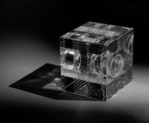 Collision | Optical glass sculpture