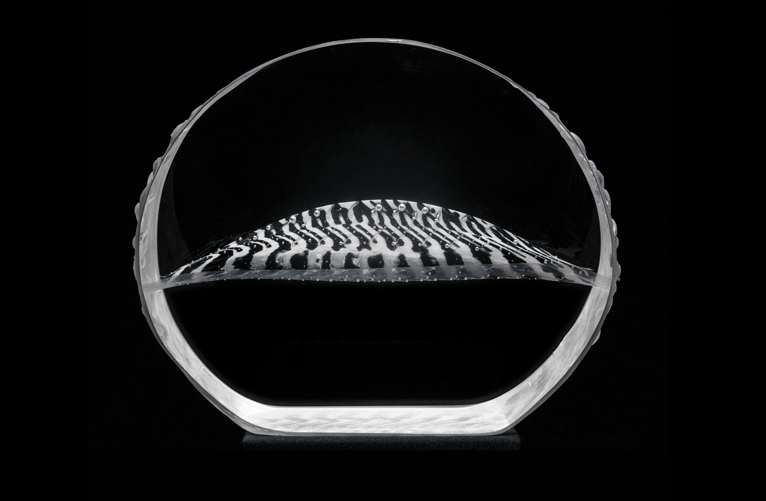 Eclipse glass sculpture