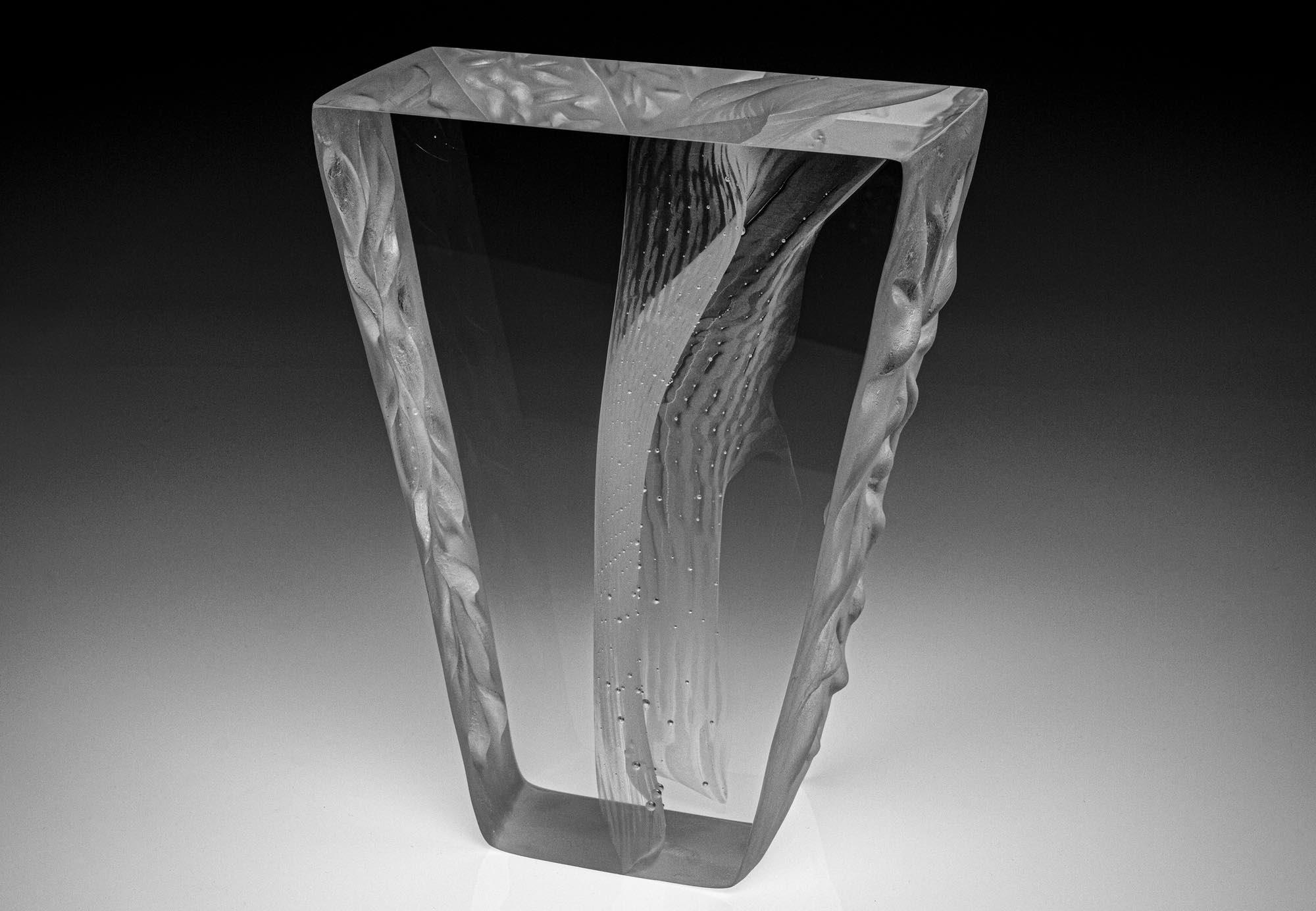 Siren optical glass sculpture