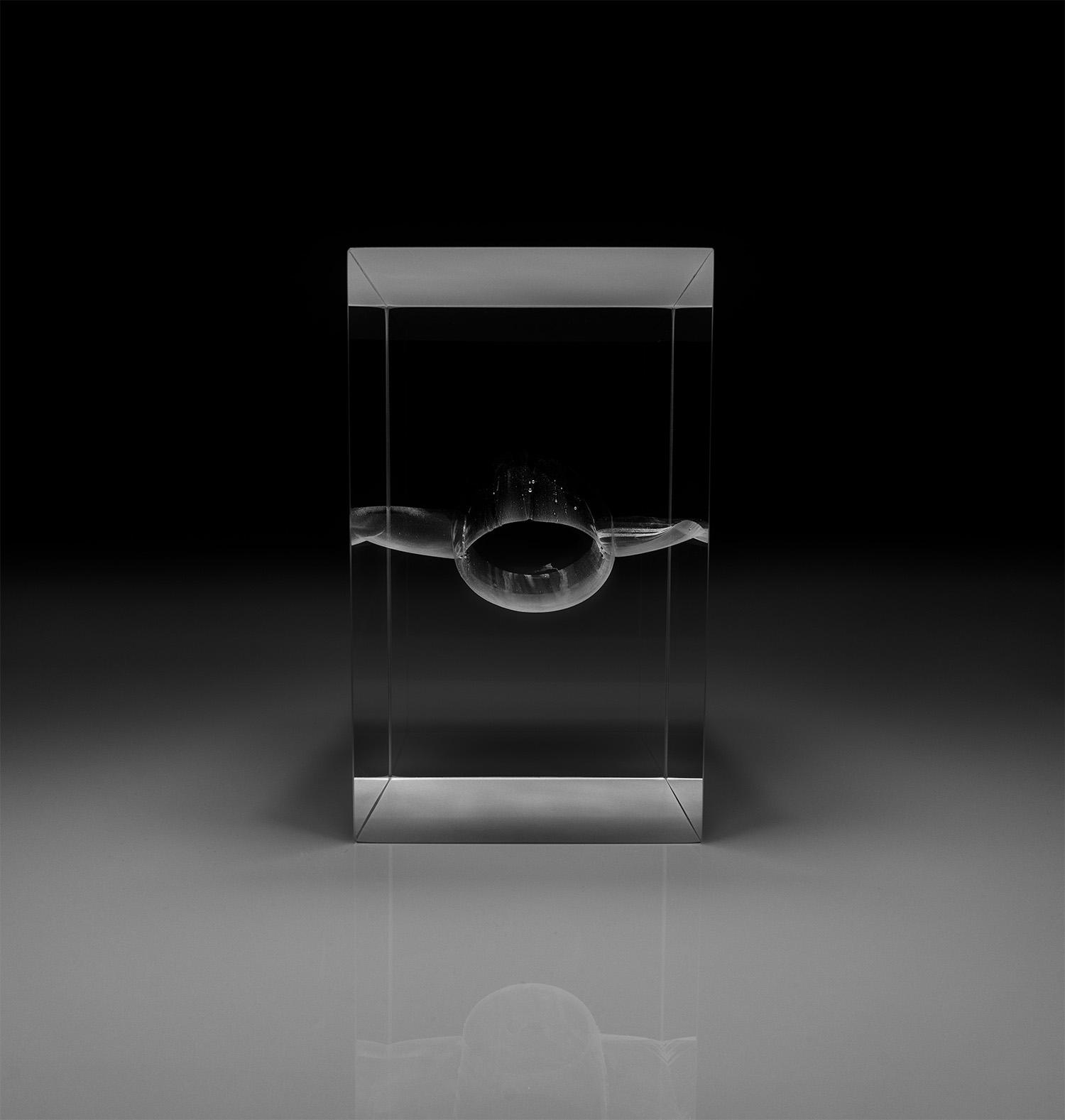Glide - optical glass sculpture