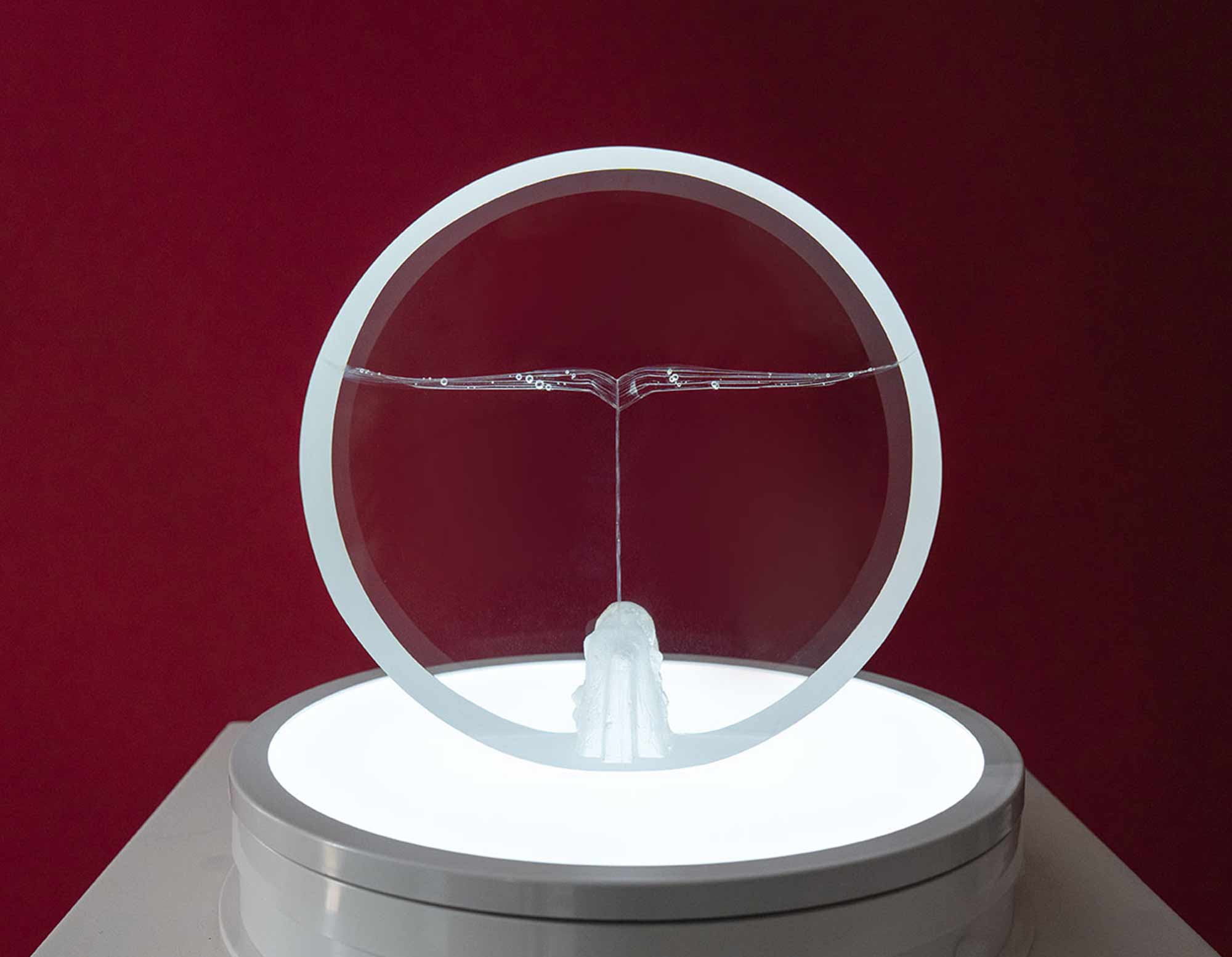 Phoenix sculpture glass