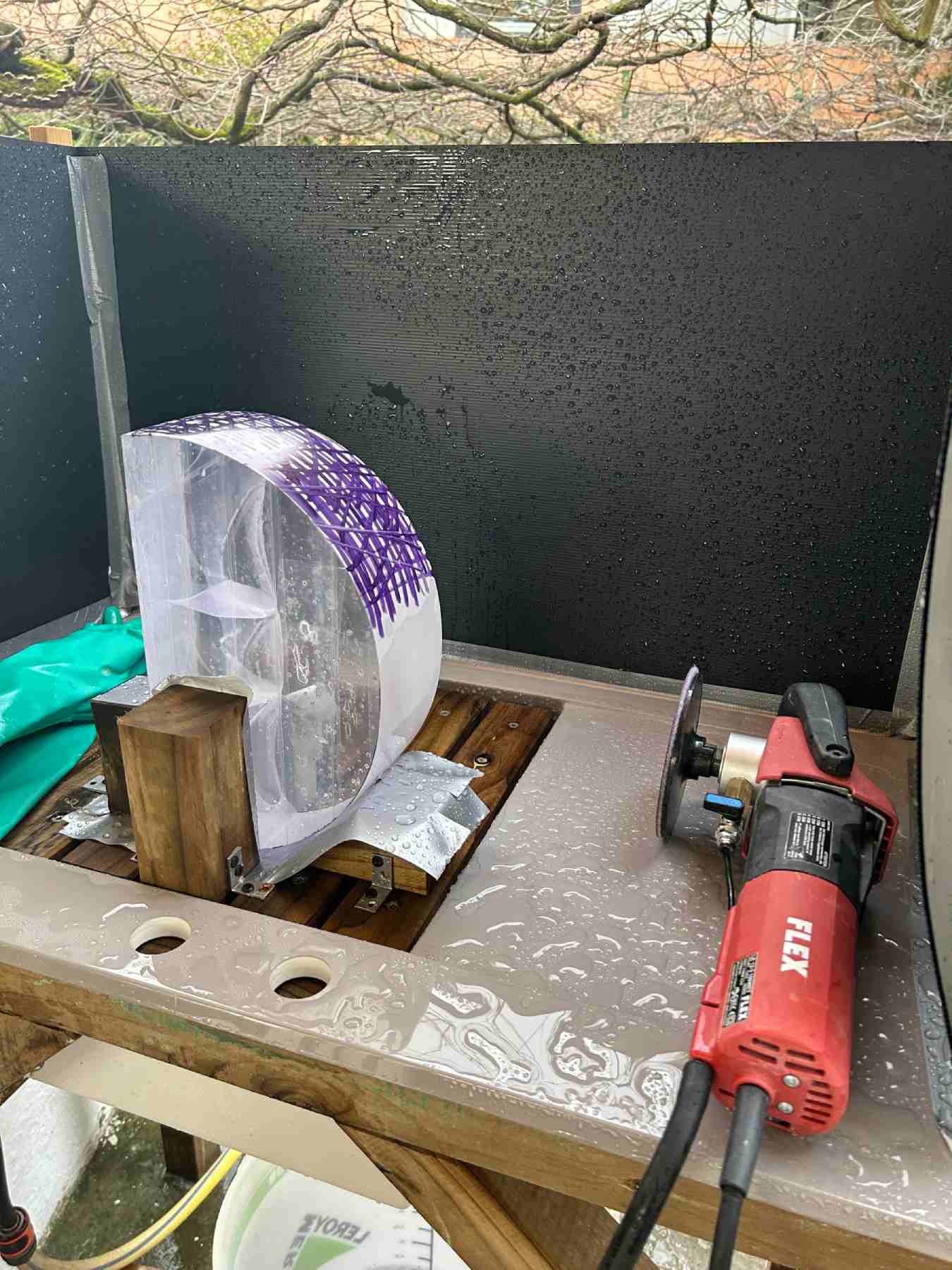 Polishing Vinculum in the studio